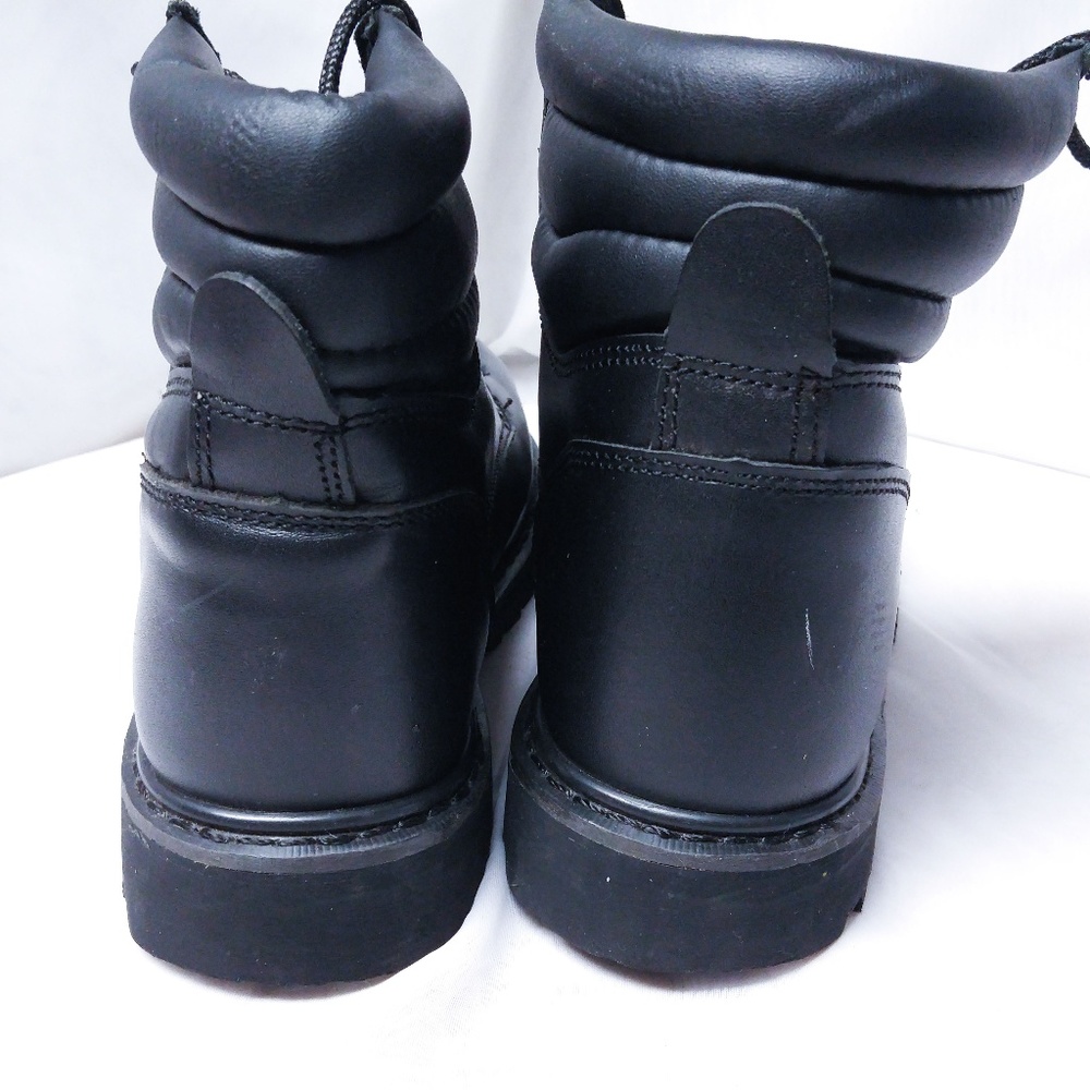 Sears Work Boot Soft Toe Black Leather size 7.5 - Picture 4 of 6